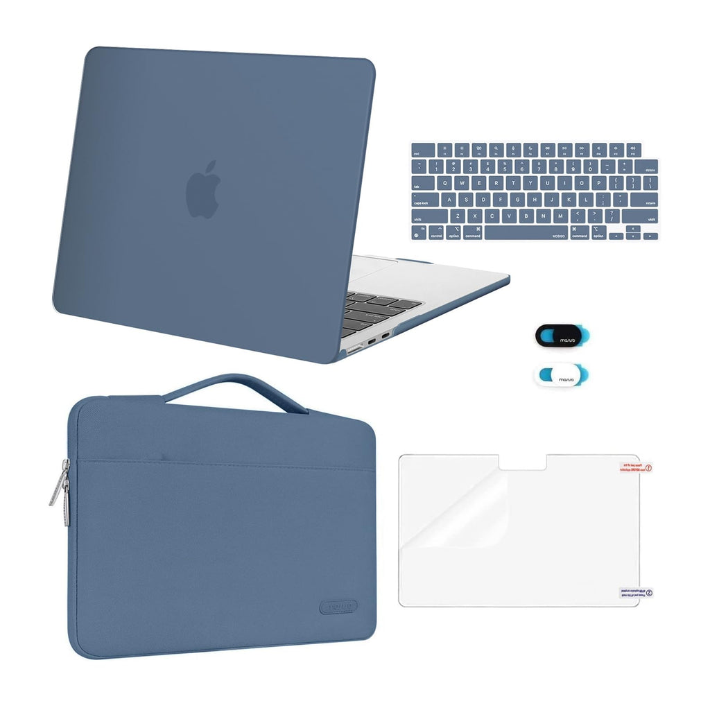 MOSISO Compatible with MacBook Air 13 inch Case M5 M4 M3 M2 2026-2022