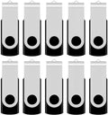 Aiibe 4GB Flash Drive Bulk USB Flash Drive 4GB 50 Pack USB 2.0 Thumb Drives Memory Stick USB Drive 4GB Zip Drives USB 4GB Wholesale, Black