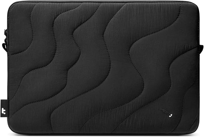 tomtoc 360 Protective Puffy Laptop Sleeve for 14-inch MacBook Pro M4/M3/M2/M1 Pro/Max A3112 A3401 A3185 A2992 A2918 A2779 2024, 13.5/13.8-inch Surface Laptop 7(Copilot+ PC)/6/5/4/3, Quilted Design