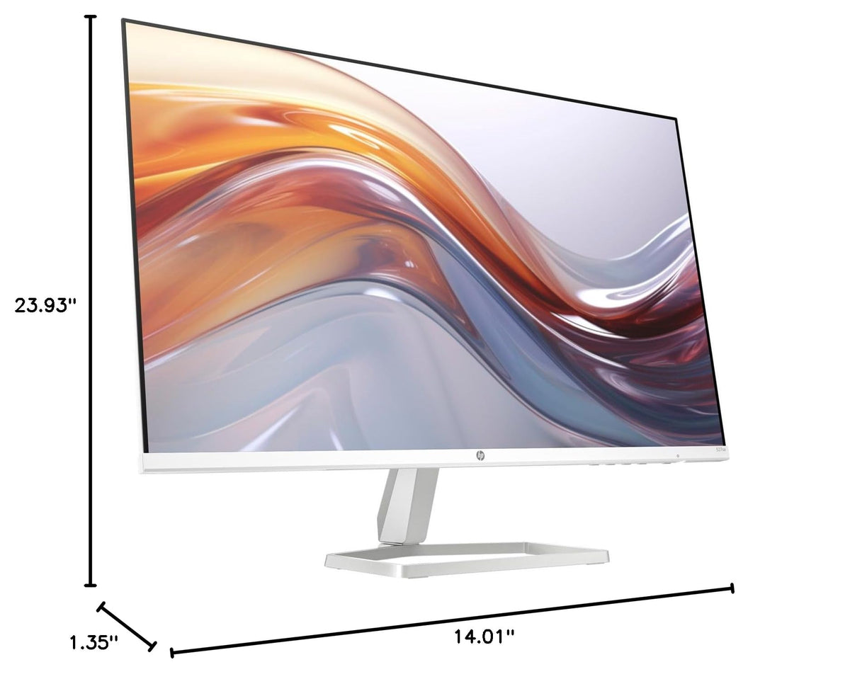 HP Series 5 527sa Monitor with Speakers 27" 100Hz IPS FHD 99% sRGB 300 Nits Display, Adjustable Tilt, Flicker-Free, Anti-Glare, w/DKZ USB Hub