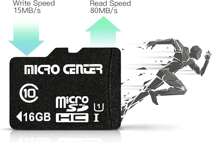 Micro Center 16GB Class 10 Micro SDHC Flash Memory Card 20 Pack with Adapter for Mobile Device Storage Phone, Tablet, Drone & Full HD Video Recording - 80MB/s UHS-I, C10, U1 (20 Pack)