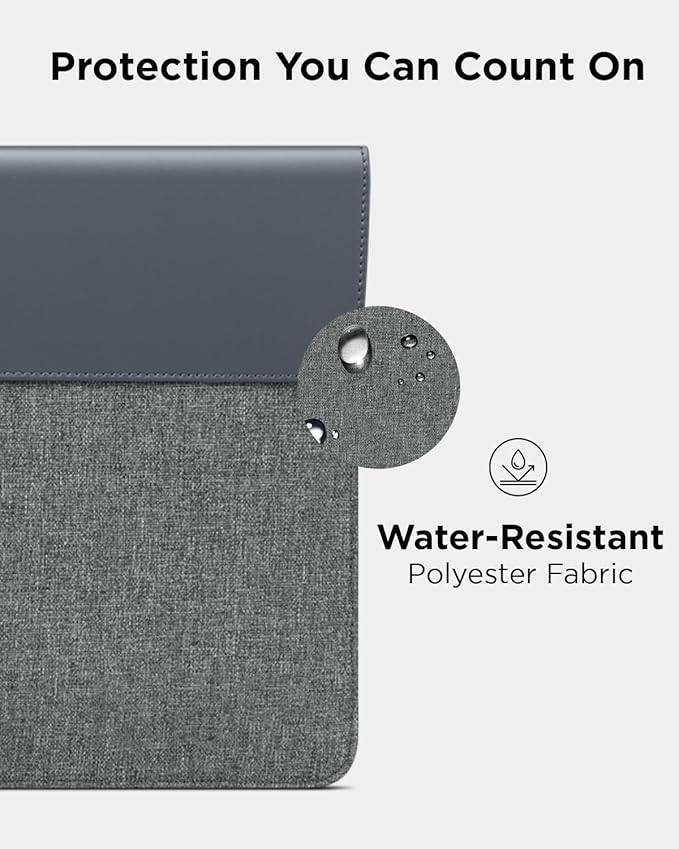 Lenovo 13/14-inch Laptop Sleeve (S100) - Ultra Thin Form-Fitting Case Compatible with MacBook Air, iPad & More – Lightweight Folder Sleeve with Accessories Pocket & Magnetic Closure