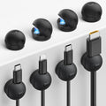 Lamicall 8 Pack Magnetic Cord Organizer, Mini-Soft Silicone Clips