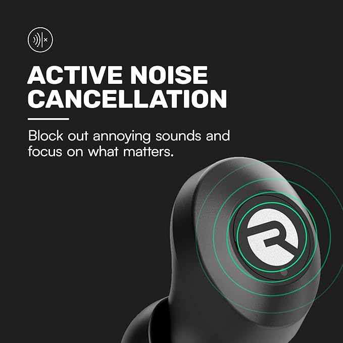 Raycon Everyday Earbuds Classic Bluetooth Wireless with Microphone - Stereo Sound, Active Noise Canceling, in-Ear Bluetooth Headset True Wireless Earbuds 32 Hours Playtime (Mint)