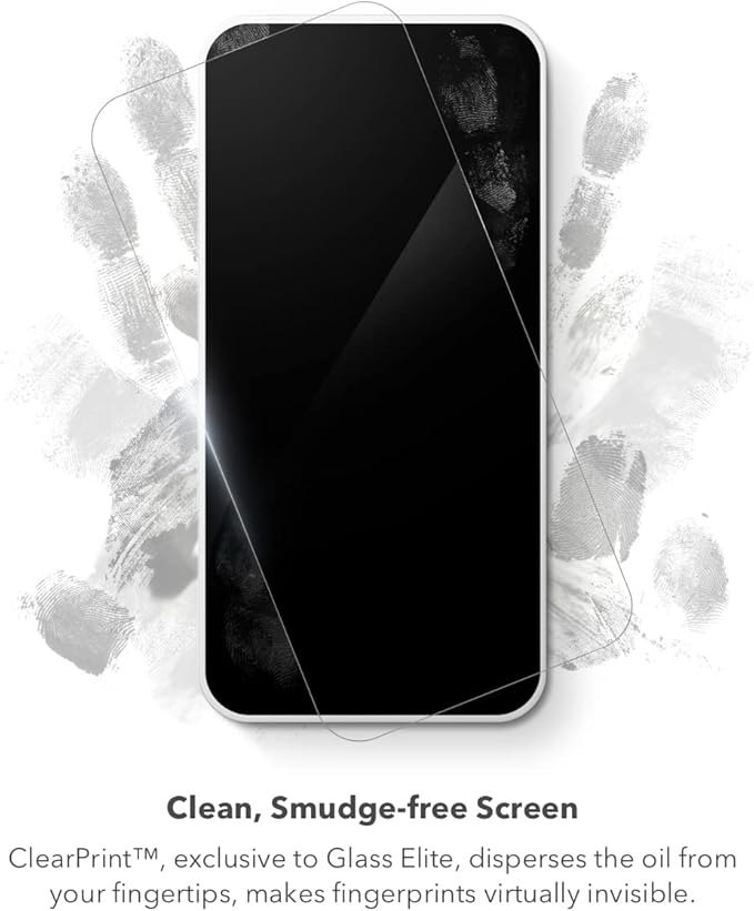 ZAGG InvisibleShield Glass Elite Privacy 360 Screen Protector for Apple iPhone 14 Pro Max - Four-Way Privacy Filter, 5X Stronger, Anti-Fingerprint Technology, EZ Apply Install