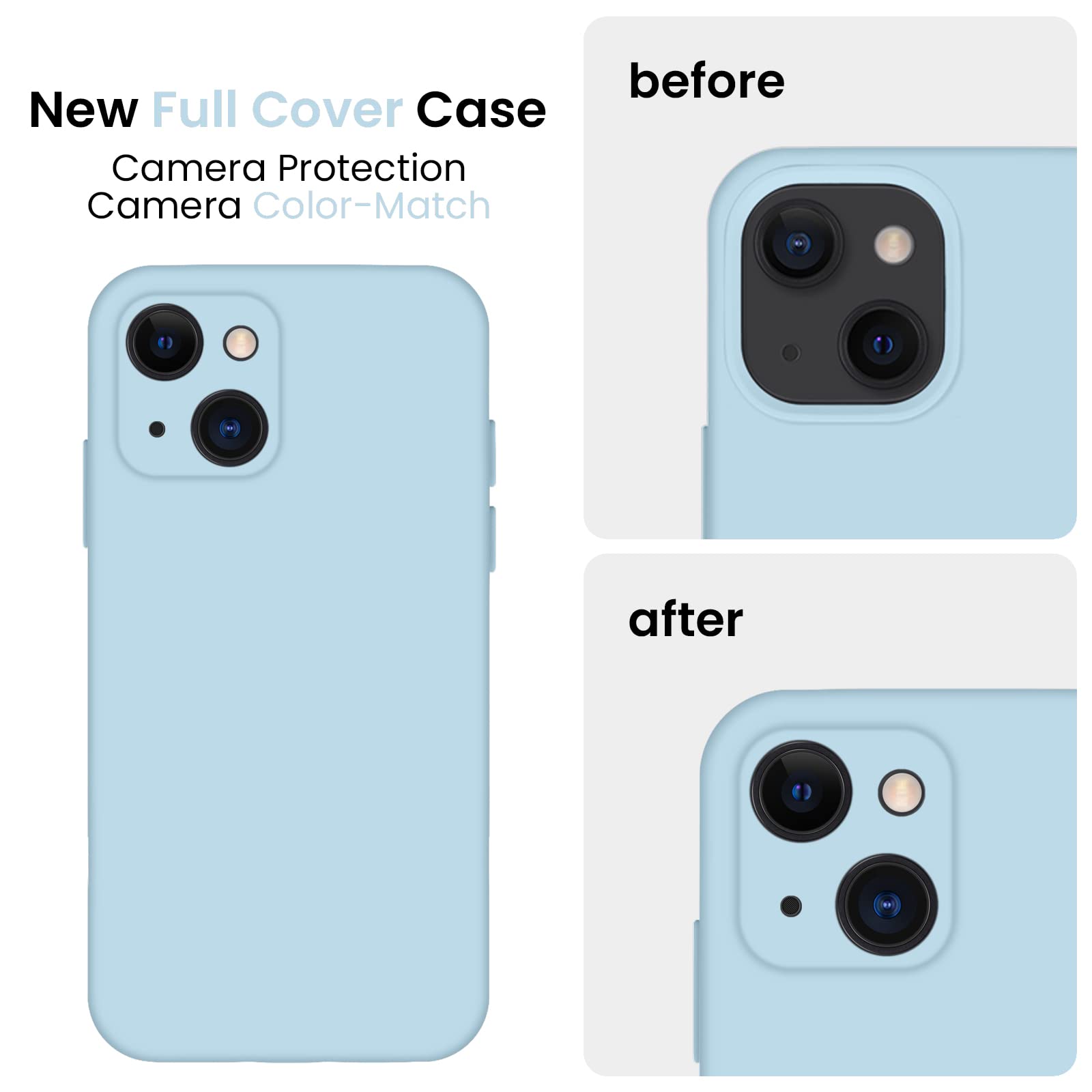 FireNova Designed for iPhone 13 Case, 6.1", Sky Blue