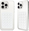 2PCS Silicone Suction Phone Case Mount,Non Slip Suction Cup, Hands-Free Phone Accessories Holder for Selfies and Videos,Silicone Adhesive Stand Sticky for Cell Phone Transparent