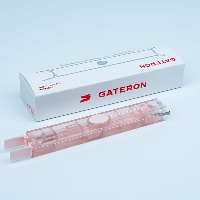 GATERON Twins 2 in 1 DIY Tool Switch Puller Keycap Puller Integrated(Red)