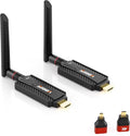 Wireless HDMI Transmitter and Receiver,Plug and Play,1080P Wireless HDMI Extender Kit Support 2.4GHz and 5GHz for Streaming Video from Laptop,Pc,TV Box to Monitor,TV,Projector