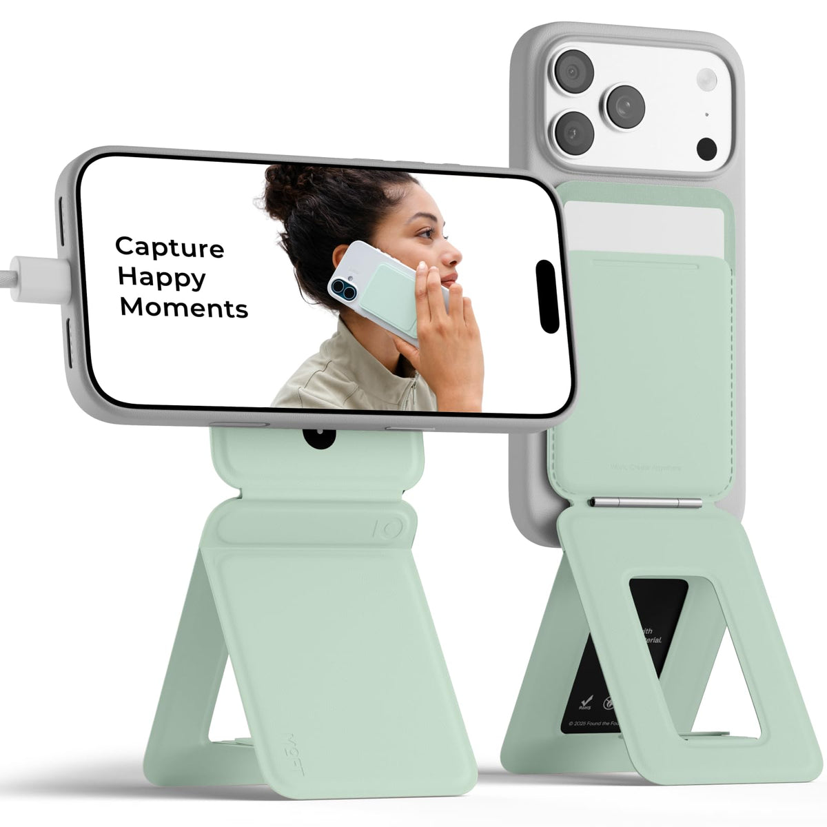 MOFT Phone Tripod Stand & Wallet, NFC Card Holder, Hold 1-2 Cards