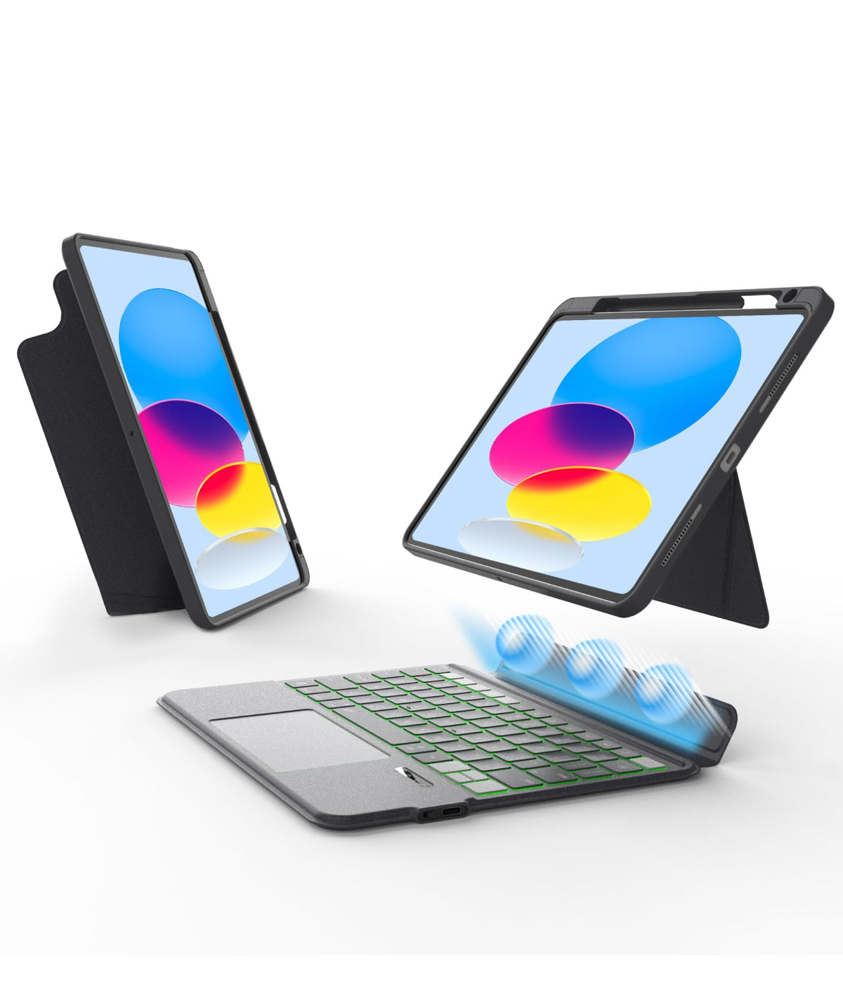 EIP Magnetix Keyboard for iPad Air 11 in M4/M3/M2/5/4, Pro 11-in 1/2/3/4