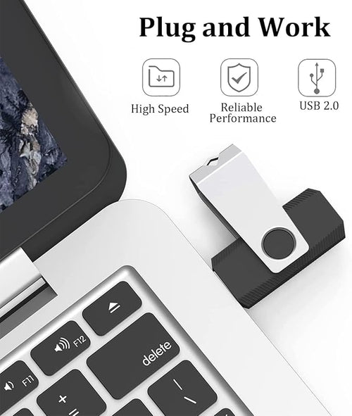 2GB Flash Drive 100 Pack, Wooolken USB 2.0 Thumb Drives Memory Stick