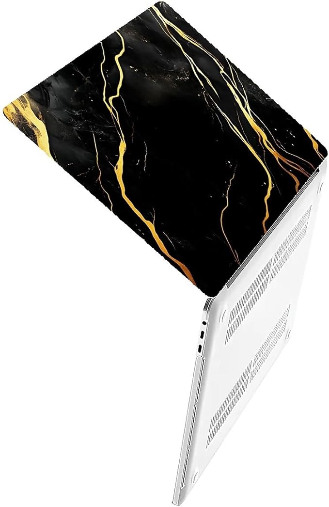 Compatible with MacBook Air 13.3 13.6 Inch Case 2022 2021 2020 2019 Plastic Hard Shell Case Cover,13.3 Air (A1932/A2179/A2337), Black Marble