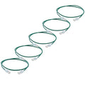 TRUECABLE Cat6 Component Rated Patch Cable, Unshielded (U/UTP), 3ft, Green, 28AWG Solid Copper, Snagless 10G High-Speed Ethernet Cable, PoE++ 4PPoE 100W, UL Listed, RoHS-3, 5 Pack