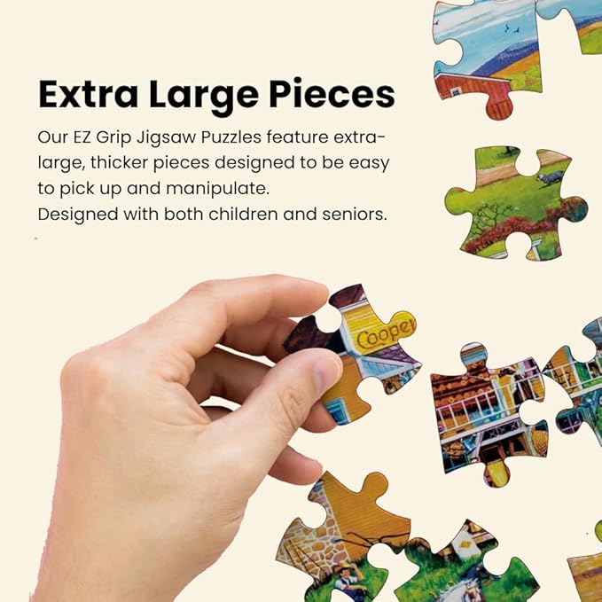 MasterPieces 500 Piece EZ Grip Jigsaw Puzzle for Adults, Family, Or Youth - After The Chores - 19.25"x26.75"