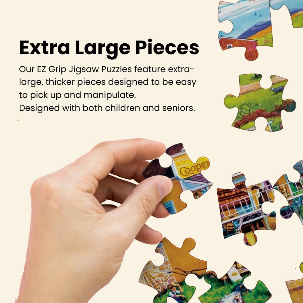 MasterPieces 500 Piece EZ Grip Jigsaw Puzzle for Adults, Family, Or Youth - After The Chores - 19.25"x26.75"