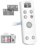 Remote Control for Fujifilm Camera,USB-C Rechargeable Wireless Shutter Release with OLED Screen for Fujifilm Fuji X100VI,X-T5,X-T4,X-T3,X-T50,X-T30II, X-T30,X-S20,X-S10,X-H2S,X-H2,X-E5 (White)