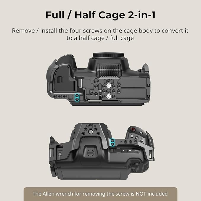 SmallRig Cage for Blackmagic Design Cinema 6K, Only for BMCC 6K, Full/Half Cage Included Lens Mount Converter Support, Anti-Deflection, Anti-Scratch, Full Access Design - 4785