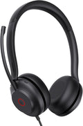 Yealink UH35 Wired Headset, USB Headset with Noise Cancelling Mic, Optimized for Skype and Zoom and Other Leading Conferencing Platforms, All-Day Comfort Design, Mute Button, Busylight