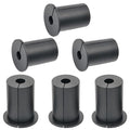 6pc Starlink Cable Grommet 1" Silicone Waterproof Wall Hole Pass Through Split Cable Bushings for TV Wire Ethernet Cord, Starlink Cable Routing Kit Accessories, 38mm/1.5" Ht, Black