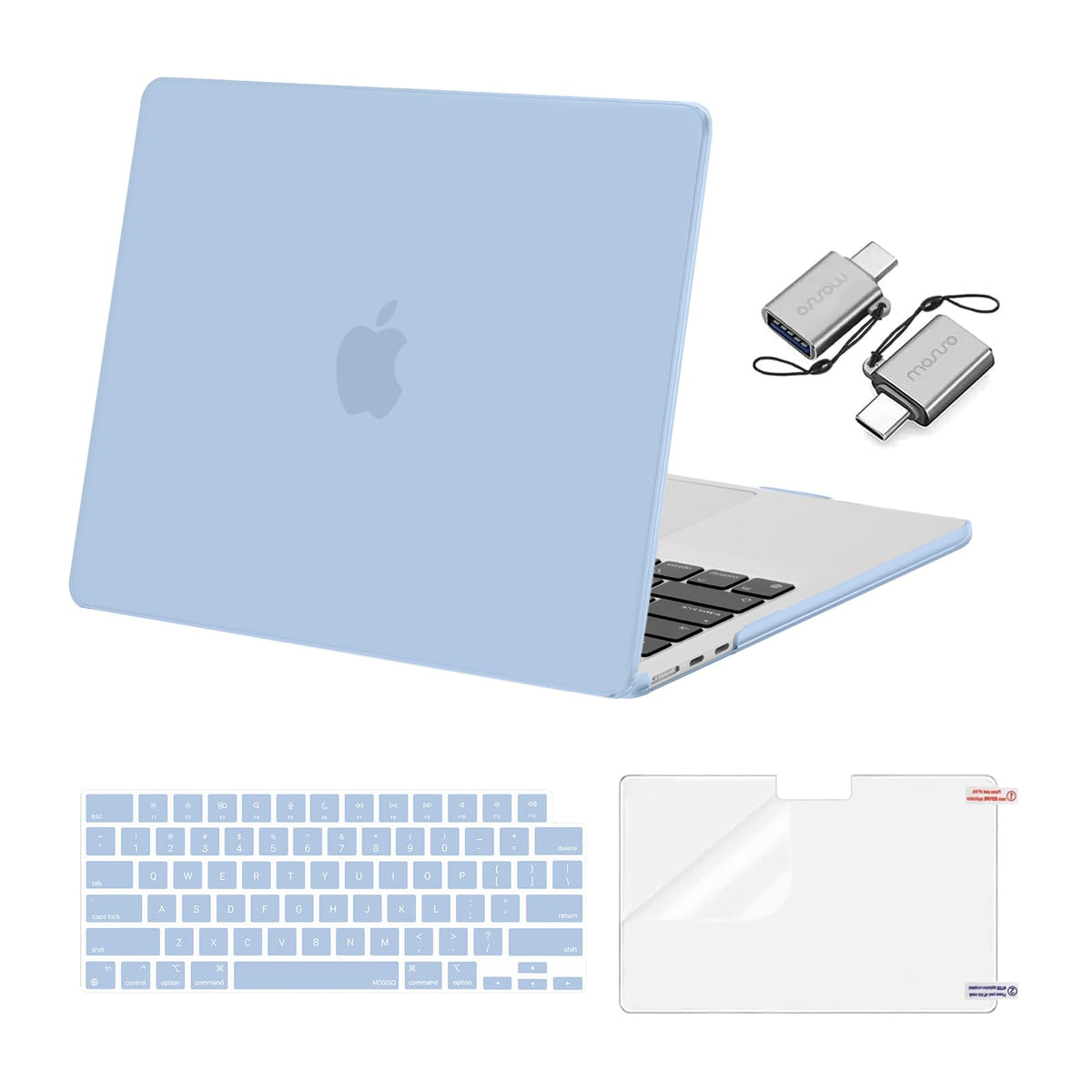 MOSISO Compatible with MacBook Air 13 inch Case M5 2026 M4 M3 M2 2025-2022