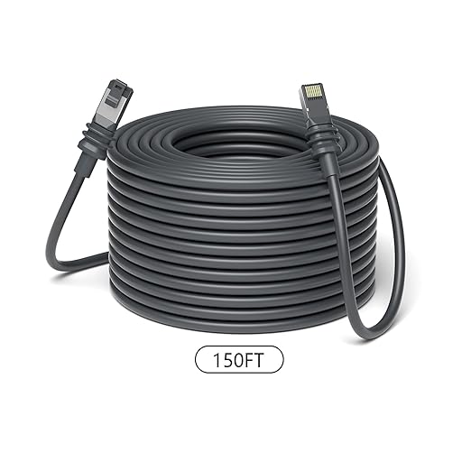 150FT Starlink Gen 3 Replacement Cable for Rectangular Satellite - Waterproof Outdoor V3 Standard