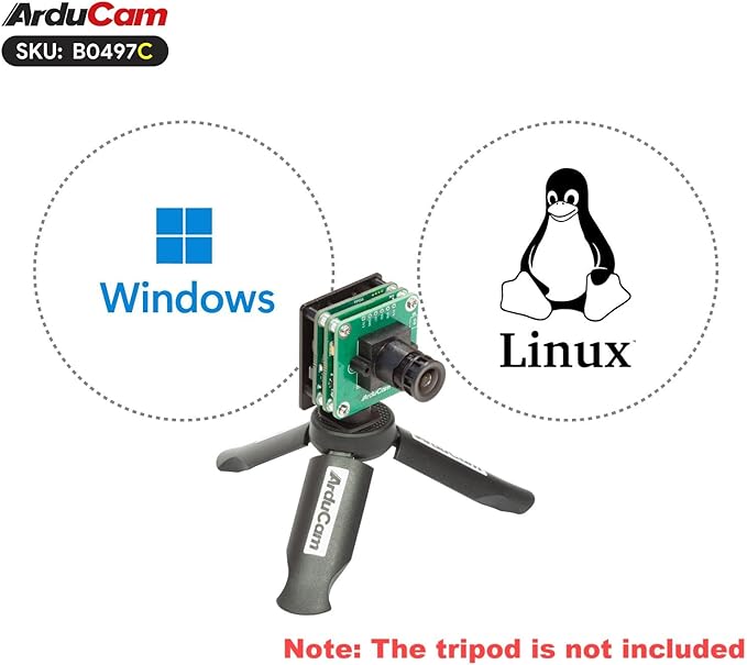 Arducam USB 3.0 Camera, 8.3MP 90fps@720p High-Speed USB Camera Module, 4K IMX678 Low Light Webcam with 100°D Wide Angle M12 Lens for Windows, Linux