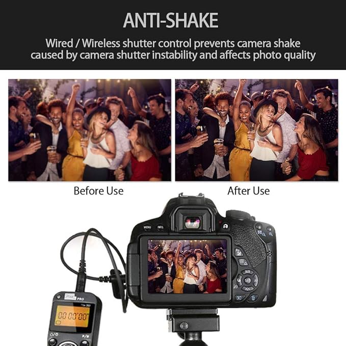 Remote Shutter Release Compatible for Sony, PIXEL TW-283 S1 Wireless Remote Release Cable Timer Remote Control Compatible for Sony Cameras