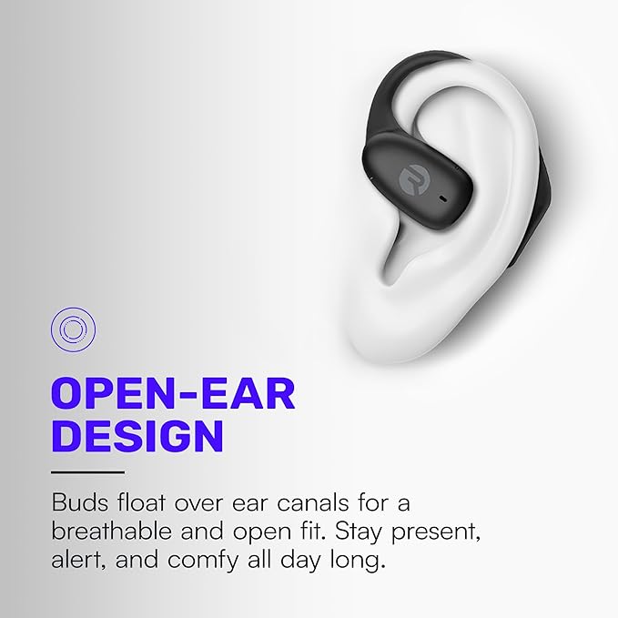 Raycon Essential Open Earbuds – True Wireless Open Ear Bluetooth 6.0 Headphones, Ultra-Lightweight, Comfort Hook Design, IPX5 Water Resistant, 36 Hours of Battery Life (Mint)