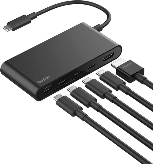 Belkin USB-C Hub 7 in 1 4K HDMI, PD, USB-A, SD & Audio