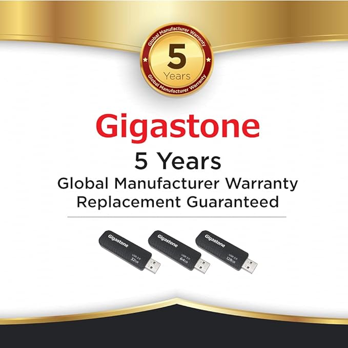 GIGASTONE V30 32GB USB 2.0 Flash Drive 5-Pack, Capless Retractable Design Pen Drive, Carbon Fiber Style, Reliable Performance & Durable