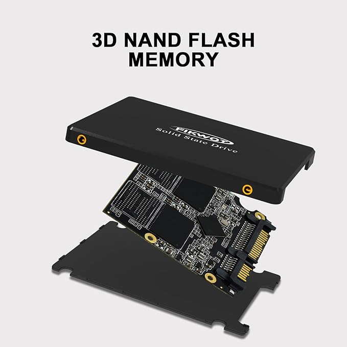 FS810 250GB SSD, 2.5" SSD SATA III 6Gb/s, Solid State Drives, Up to 560MB/s, 3D NAND TLC Flash, Internal SSD for Desktops and Laptops(Black)