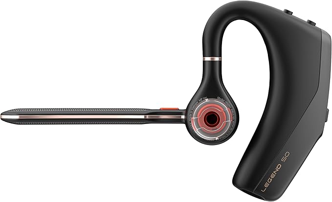 POLY Voyager Legend 50 UC Bluetooth Headset with Charging Case - 4 Noise-Canceling Mics, AI NoiseBlockAI & WindSmart Tech - Bluetooth Headphones with Mic, Smart Call Controls, All-Day Comfort