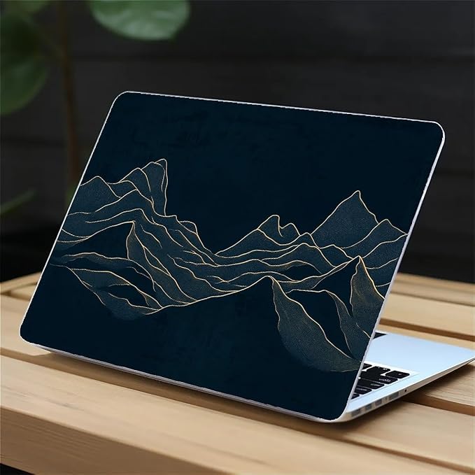 Compatible with MacBook Air 13.3 13.6 Inch Case 2022 2021 2020 2019 Plastic Hard Shell Case Cover,13.3 Air (A1932/A2179/A2337), Dark Mountains
