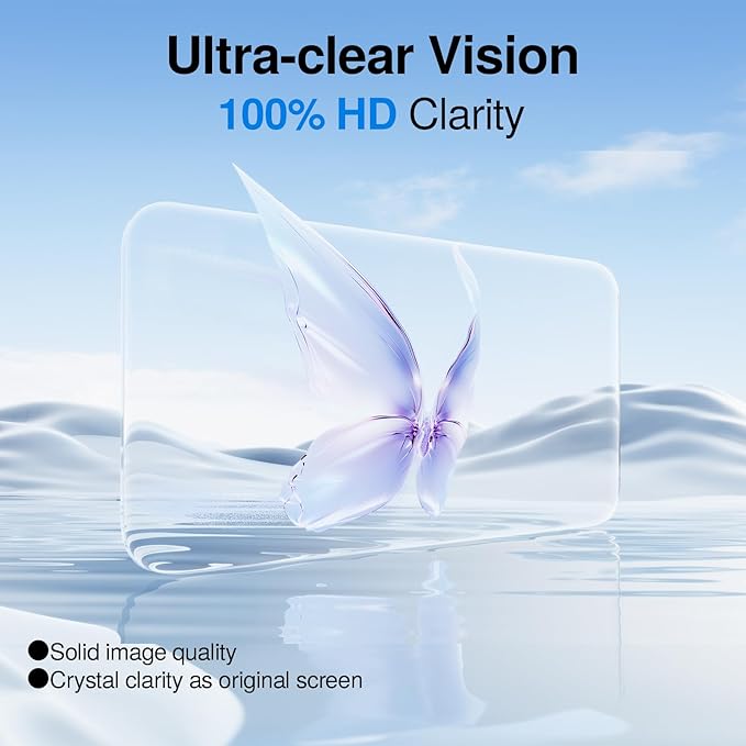 SMARTDEVIL 3 Pack Screen Protector for iPhone 16 Pro Max, Bubble-and-Dust-Free Box, HD Tempered Glass, Military Grade Shatterproof & Ultra Durable, Easy Installation