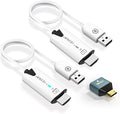 EDUP Wireless HDMI Transmitter and Receiver, 2025 Upgraded 1080P Wireless HDMI Extender 165FT Range, Plug&Play, Video Audio Projection for Desktop, PC, TV Box, PS4/5 to TV/Projector/Monitor-White