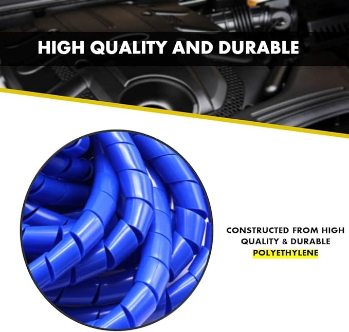 Kable Kontrol Vortex Spiral Cable Wrap - 3/4” Inch 100’ Feet Long - Hose Protector Flexible Polyethylene Wire Conduit Tubing Cable Sleeve Cord Cover to Organize Wires – Black
