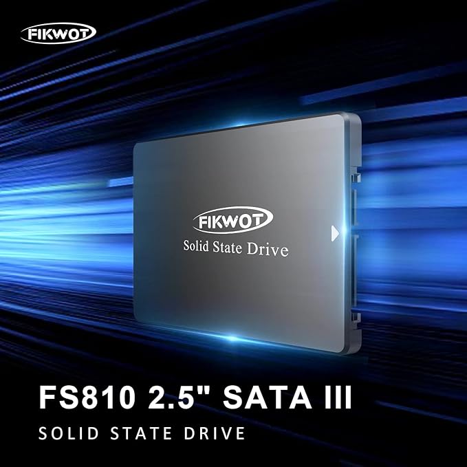 FS810 512GB SSD, 2.5" SSD SATA III 6Gb/s, Solid State Drives, Up to 560MB/s, 3D NAND TLC Flash, Internal SSD for Desktops and Laptops(Black)