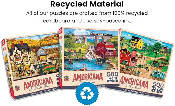 MasterPieces - 500 Piece Jigsaw Puzzle, Large EZ Grip Shapes, The Bird’s Nest, Fun for Adults, Seniors, Family, Kids, 19.25" x 26.75"