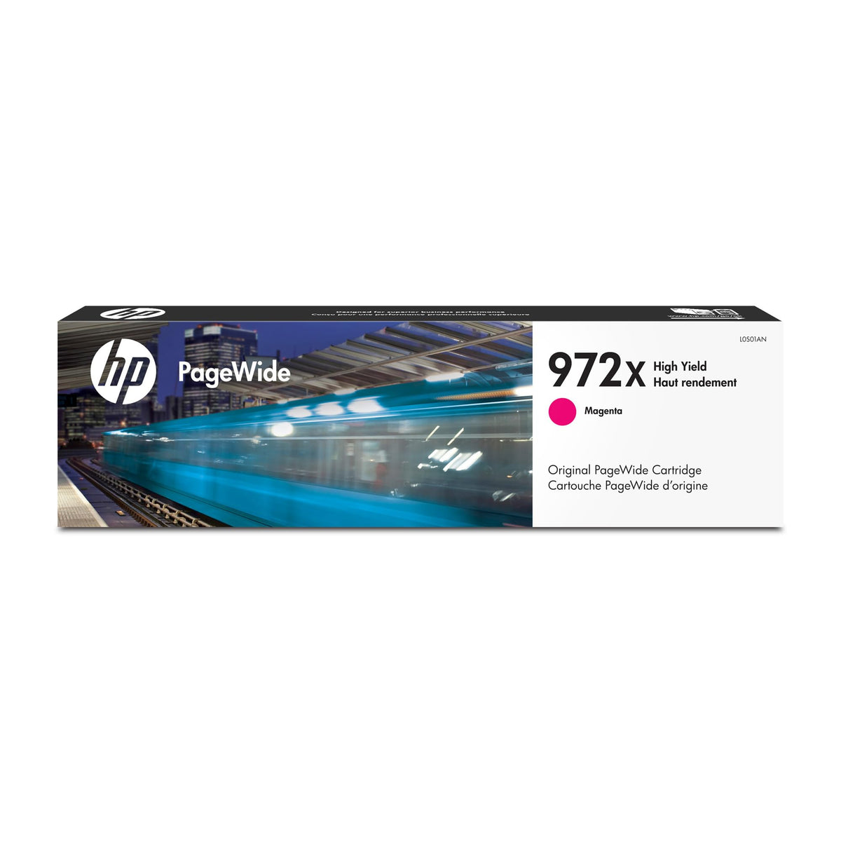 HP 972X PageWide High Yield Magenta Ink Cartridge | Works with Pro 452, 477, 552dw, 577 Series | L0S01AN