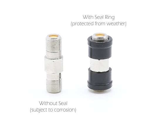 THE CIMPLE CO Coaxial F (F81) Weather Seal Boot - for Coax Ground Blocks, splitters, or Other F Connectors - Creates a Water Tight Seal (Grommet) - (25 Pack)