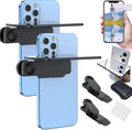 Mirror Effect Lens - Capture Stunning Reflections Instantly,Camera Mirror Reflection Clip for Back Camera Recording, Adjustable Hd Glass Phone Shooting Reflection Mirror (2pcs Black)