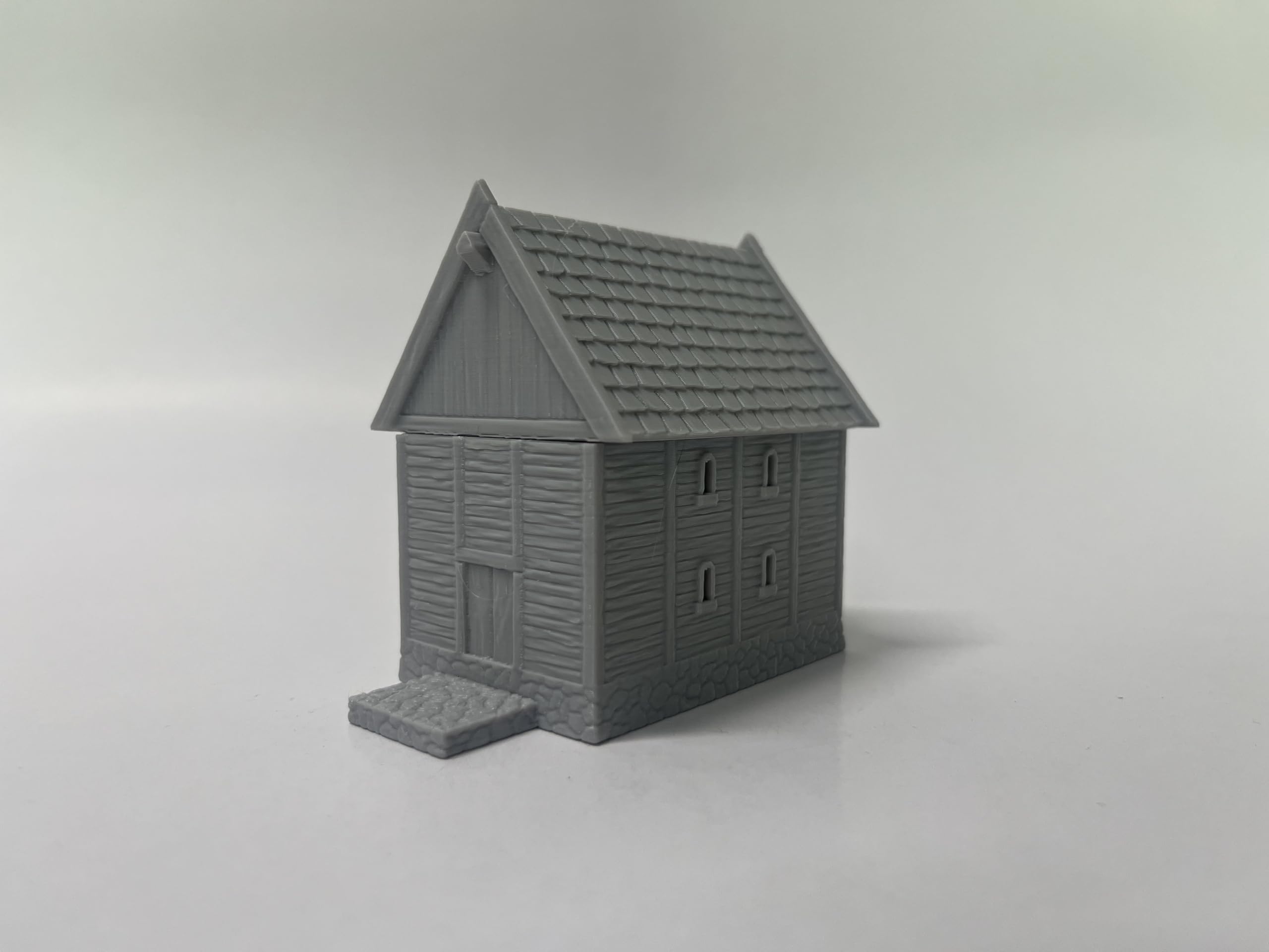 Paintable Tabletop Miniature Little Town Building Terrains - 18mm Scale Dioramas Building Set Scenery with Medieval Architecture Style by HAUTICO (HVillageHouses4-1)