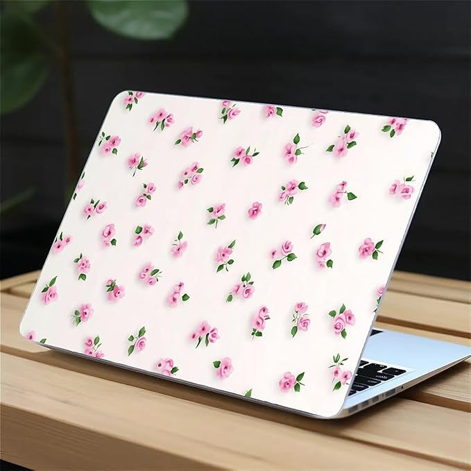 Compatible with MacBook Air 13.3 13.6 Inch Case 2022 2021 2020 2019 Plastic Hard Shell Case Cover,13.3 Pro(A1706/A1708/A1989/A2159/A2289/A2338), Pink Rose
