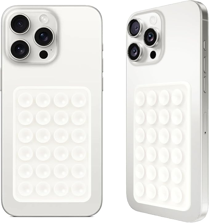 Giumel 2PCS Silicone Suction Phone Case Mount,Non Slip Suction Cup, Hands-Free Phone Accessories Holder for Selfies and Videos,Silicone Adhesive Stand Sticky for Cell Phone Rose red