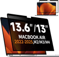 Privacy Screen for MacBook Air 13.6 & 13 Inch (2022-2025, M2, M3, M4), Anti-Spy Removable Laptop Privacy Filter Shield for Mac 13'' Model A2681 A3113 A3240