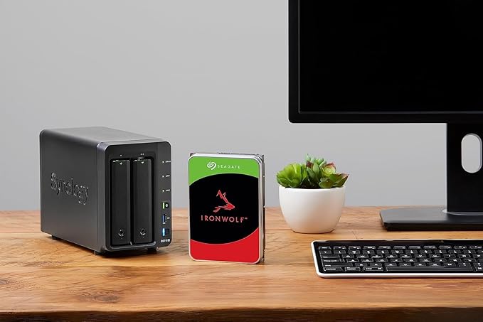 Seagate IronWolf 8TB NAS Internal Hard Drive HDD – 3.5 Inch SATA 6Gb/s 7200 RPM 256MB Cache for RAID Network Attached Storage – Frustration Free Packaging (ST8000VNZ04/N004)