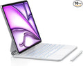 Keyboard Case with Stylus Pen for ipad Air 11-inch (M3 2025,M2 2024)iPad Pro11 in(1st/2nd/3rd/4th Generation) Magic-Style Magnetic Keyboard Case,Multi-Touch Trackpad 10.9” iPad Air 4th/5th Gen.(white)