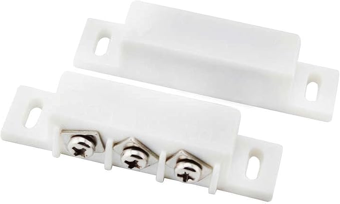 Magnetic Reed Switch Wired Surface Mount Normally Open/Closed NC/NO Contact Sensor Alarm Magnetic Door Switch with 3 Wires, PVC, MC-31