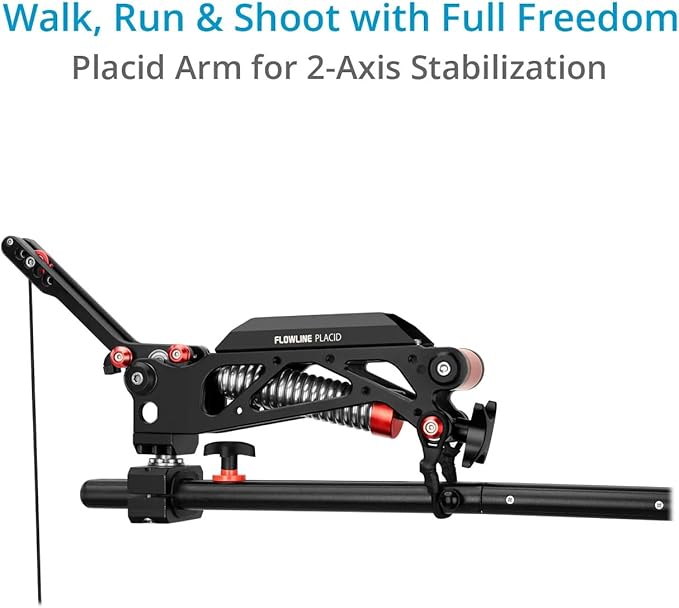 FLYCAM Flowline Starter Body Support Rig with Placid 2-Axis Stabilizing Arm for Camera & Gimbals. Payload up to 5-7.5kg/11-16lb (FLCM-FLN-PA-01)